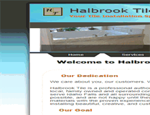 Tablet Screenshot of halbrooktile.com